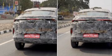 Tata Curvv Spied Rear