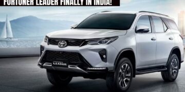 Toyota Fortuner Leader Edition India Official Image Front Three Quarters