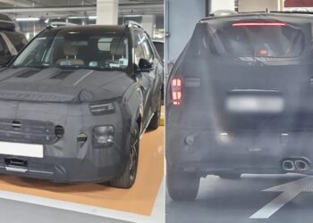 Hyundai Alcazar Facelift Spotted Testing