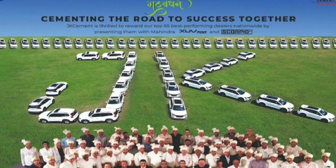 JK Cement Gifts Mahindra XUV700 and Scorpio N to Top Performing Dealers