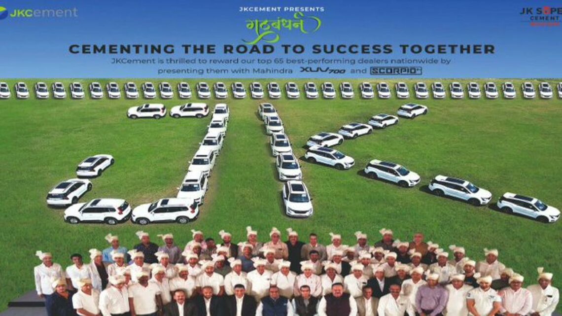 Jk Cement Gifts Mahindra Xuv700 and Scorpio N to Top Performing Dealers
