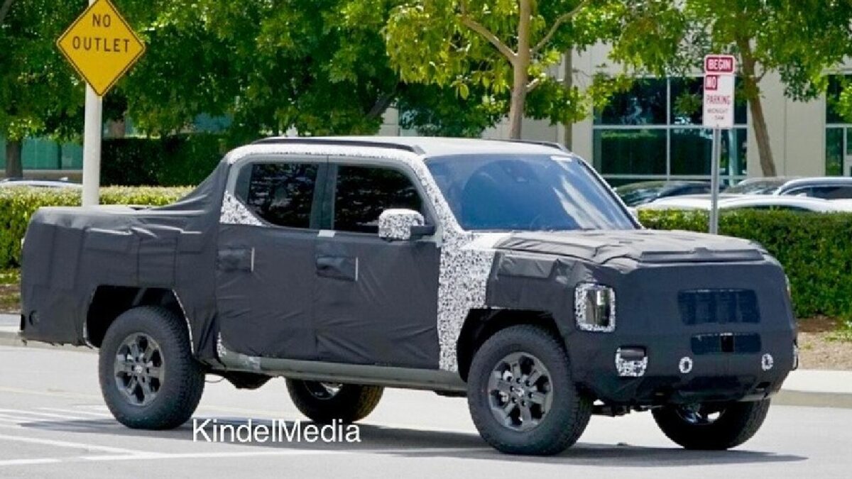 Kia Tasman Pickup Truck Spotted Testing