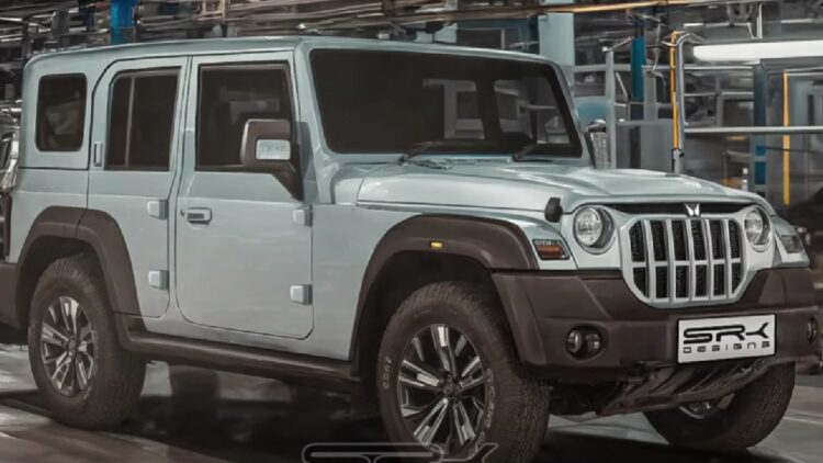 Mahindra Thar 5-Door Armada Digitally Rendered