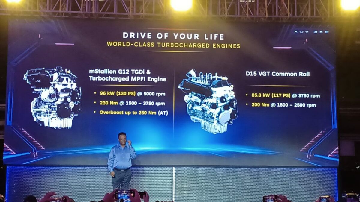 Mahindra XUV 3XO Powertrain Options
