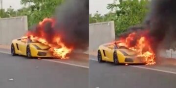Man Burns Lamborghini in Hyderabad Over Personal Dispute