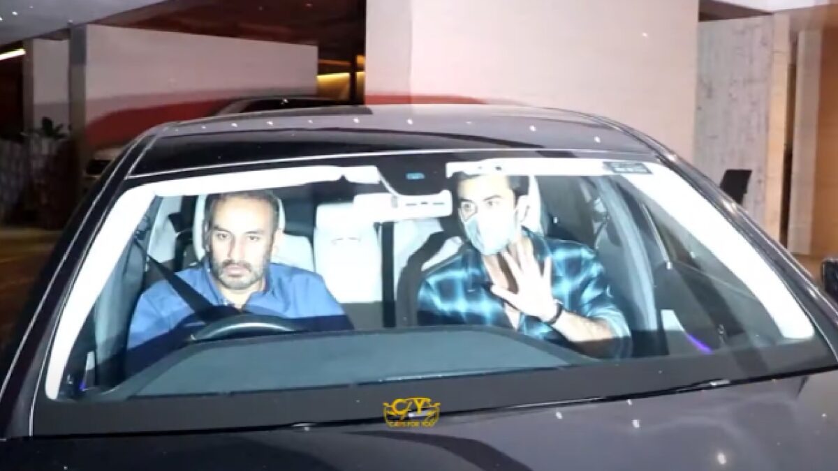 Ranbir Kapoor in his Mercedes-Benz S350D