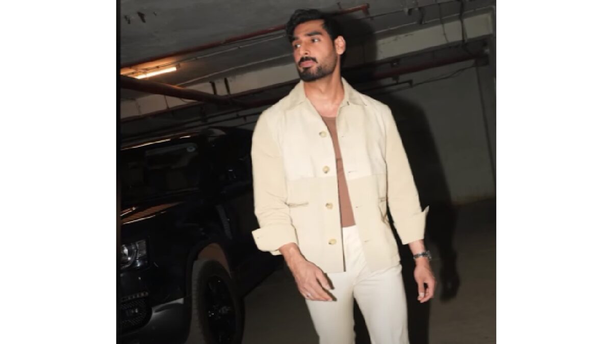 Ahan Shetty with His Land Rover Defender
