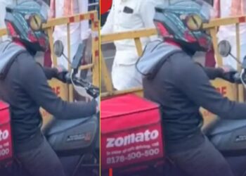 Zomato Delivery Agent Uses Harley Davidson X440
