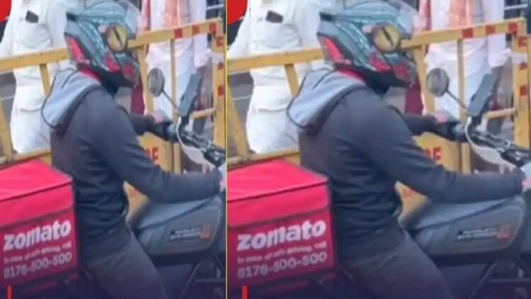 Zomato Delivery Agent Uses Harley Davidson X440
