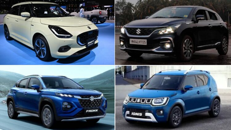 New Maruti Swift Vs Fronx Vs Baleno Vs Ignis Mileage Comparison