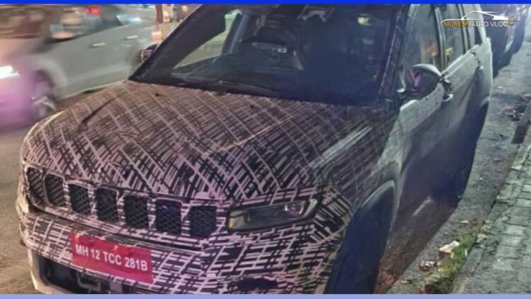 Jeep Meridian Facelift Spied on Test
