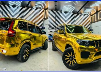 Mahindra Scorpio N Gold Wrap