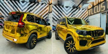 Mahindra Scorpio N Gold Wrap