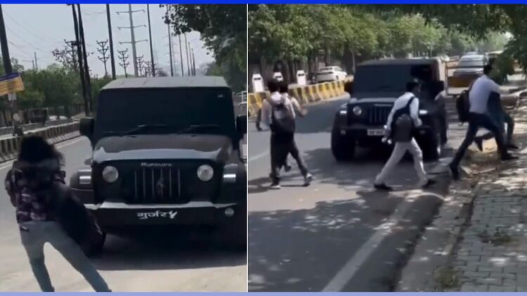 Mahindra Thar Owner Driving Rashly Fined by Police