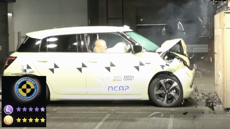 New Generation Maruti Swift Bharat Ncap 5 star