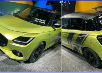 New Maruti Swift in Yellow Paint