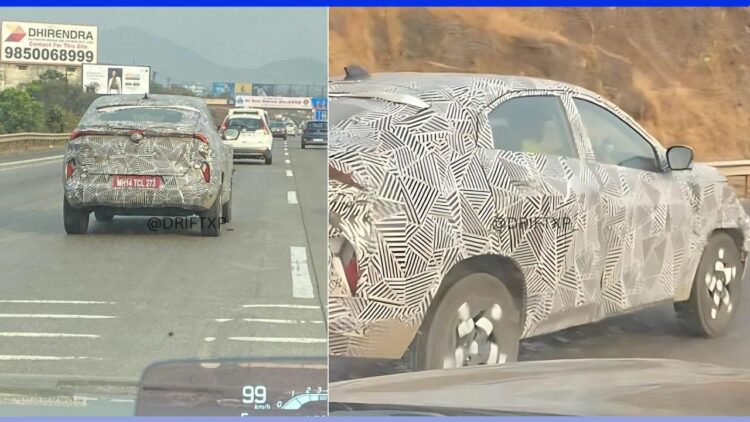 Tata CURVV Spotted Testing