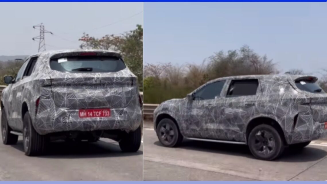 Tata Harrier EV Spied Testing