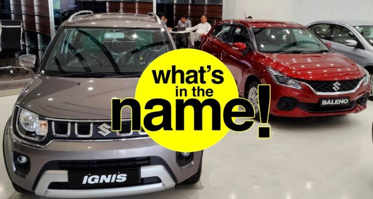Maruti Suzuki Cars Name Meaning - Ignis Baleno