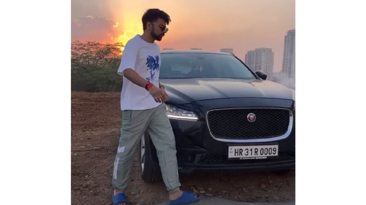 Lovekesh Kataria with his Jaguar F-Pace