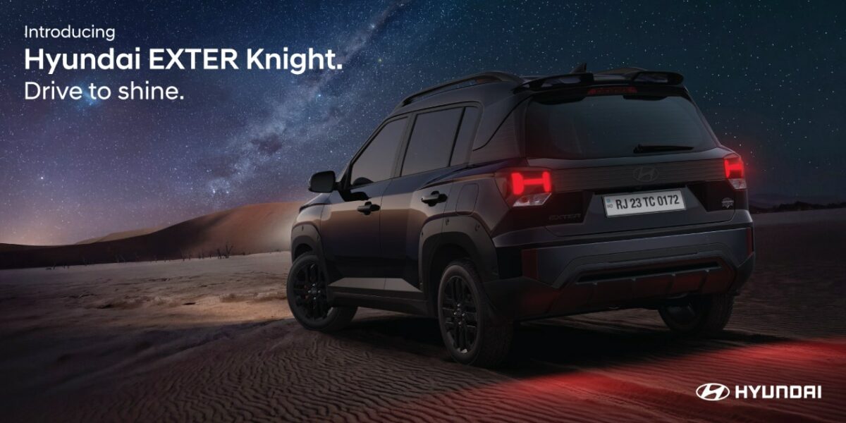 2026 Hyundai Exter Knight Edition Rear Three Quarters