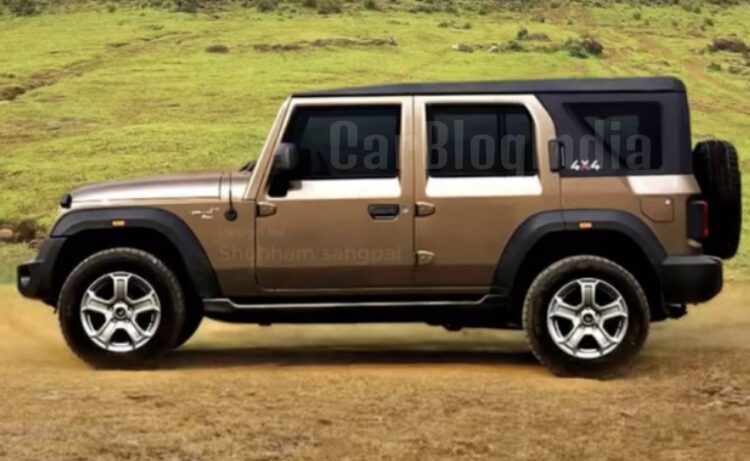 5-door Mahindra Thar Armada Side Profile
