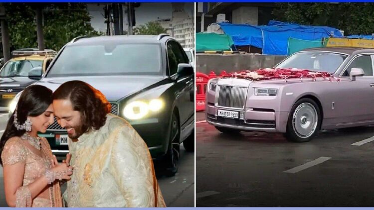 Cars at Anant Ambani Wedding - Bentley to Rolls Royce