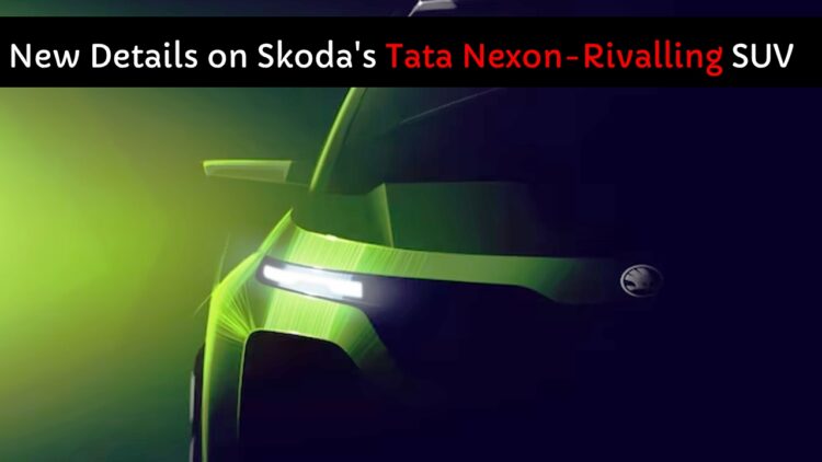 Skoda's Tata Nexon-rivalling SUV Teaser Image Front