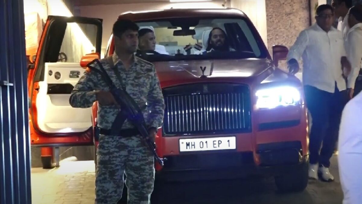 Anant Ambani Seen with His Rolls Royce Cullinan