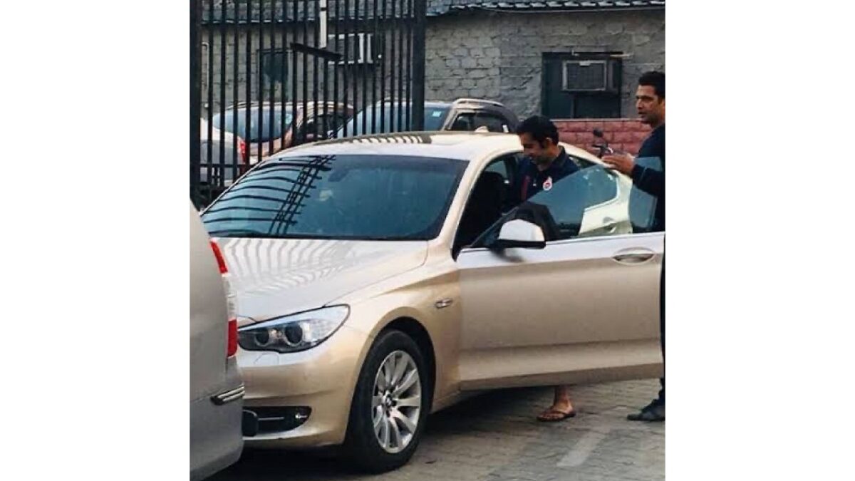 Gautam Gambhir with his BMW 530d
