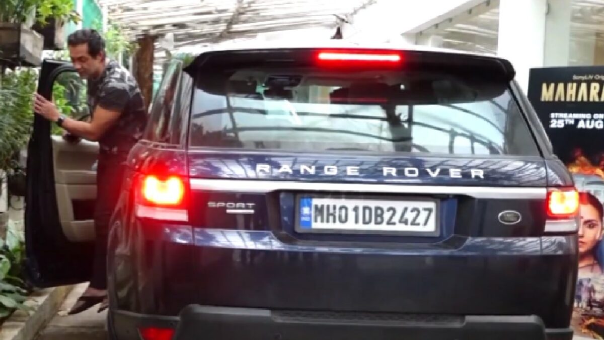 Bobby Deol with his Range Rover Sport