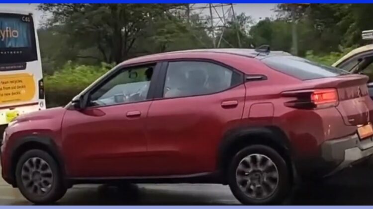 Citroen Basalt Coupe SUV Spotted Testing