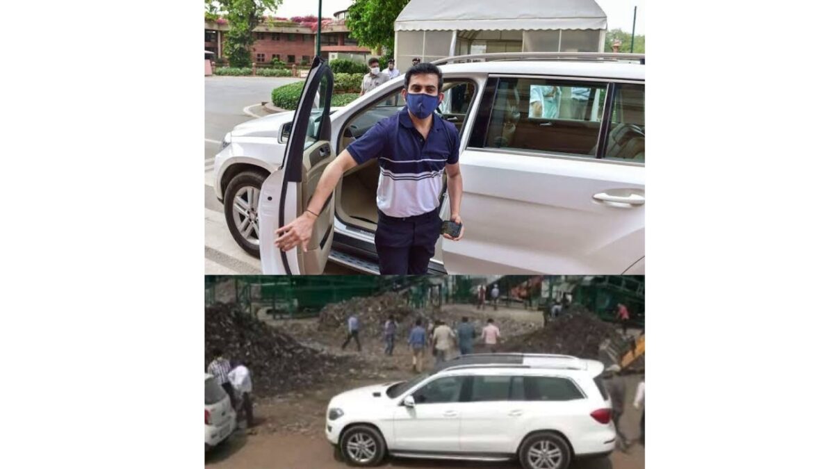 Gautam Gambhir with his Mercedes-Benz GLS 350d