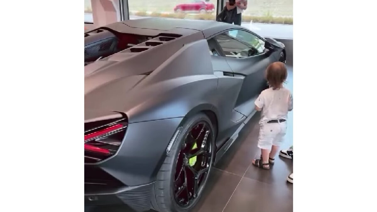 Philipp Plein with his Lamborghini Revuelto