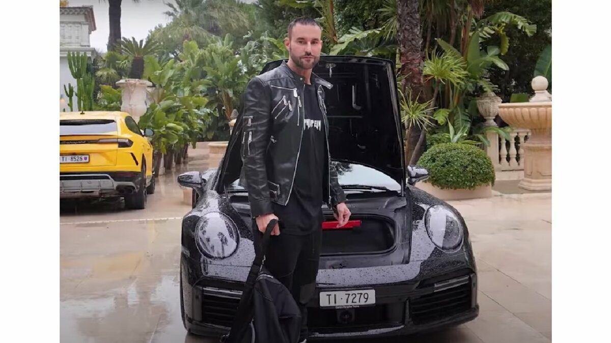 Philipp Plein with his Porsche 911 Turbo S