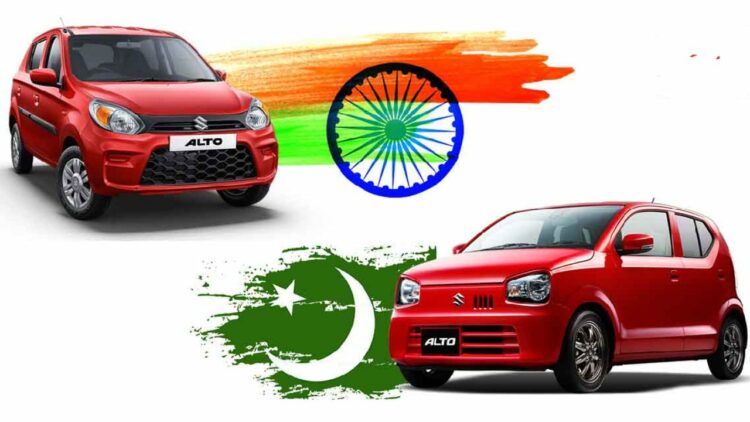 India-spec vs pakistan-spec maruti alto