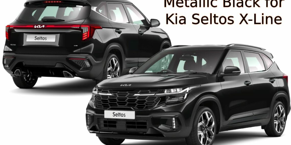 Kia Seltos X-Line with Metallic Black Paint Option