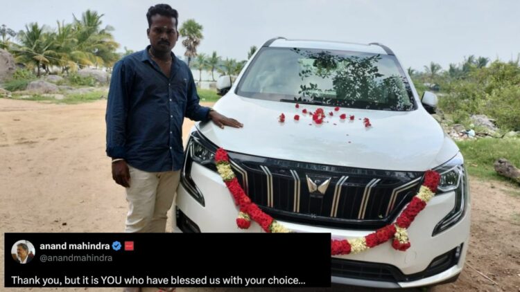 anand mahindra xuv700 buyer tweet
