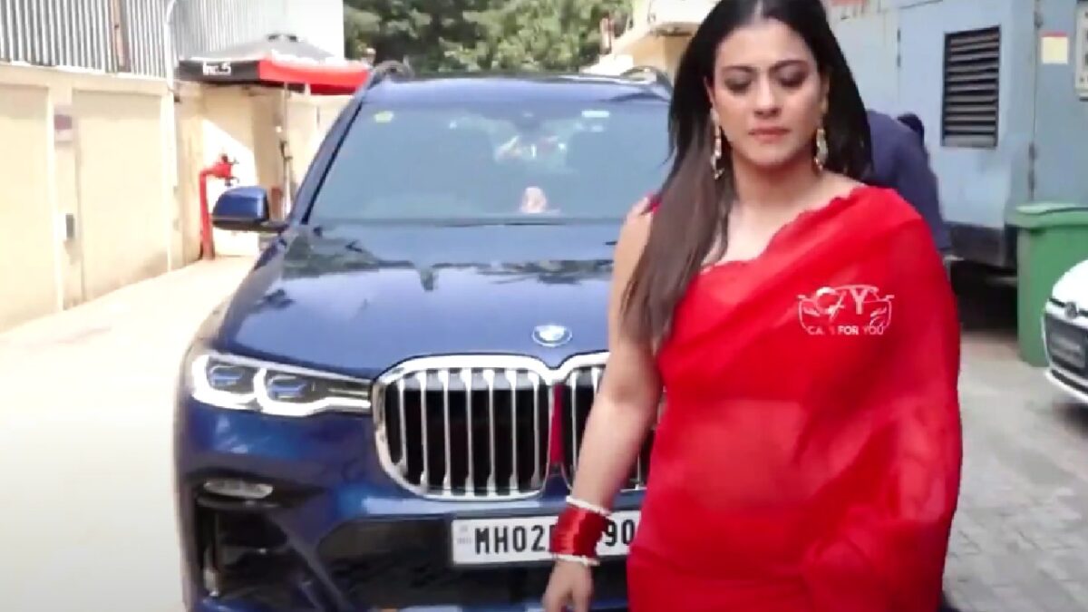 Kajol with her BMW X7 M Sport