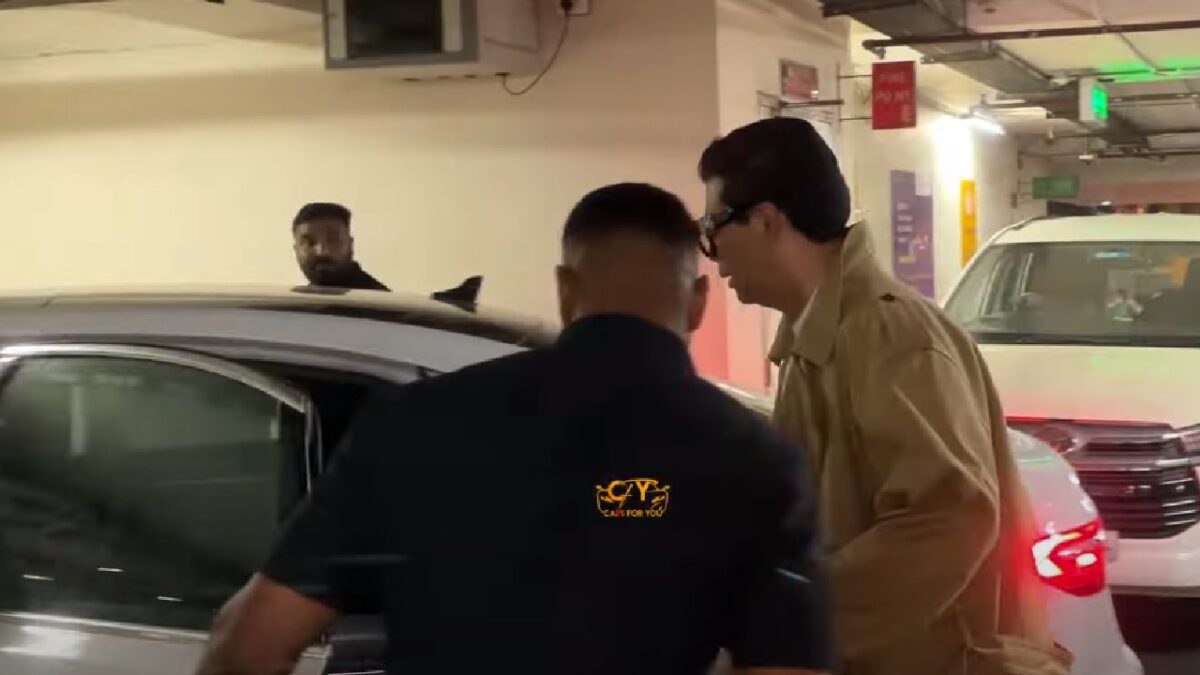Karan Johar with his Audi A8L