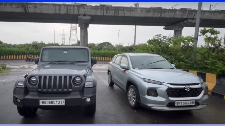 Mahindra Thar Roxx vs Maruti Grand Vitara Drag Race
