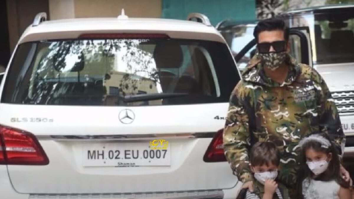 Karan Johar with his Mercedes-Benz GLS 350d