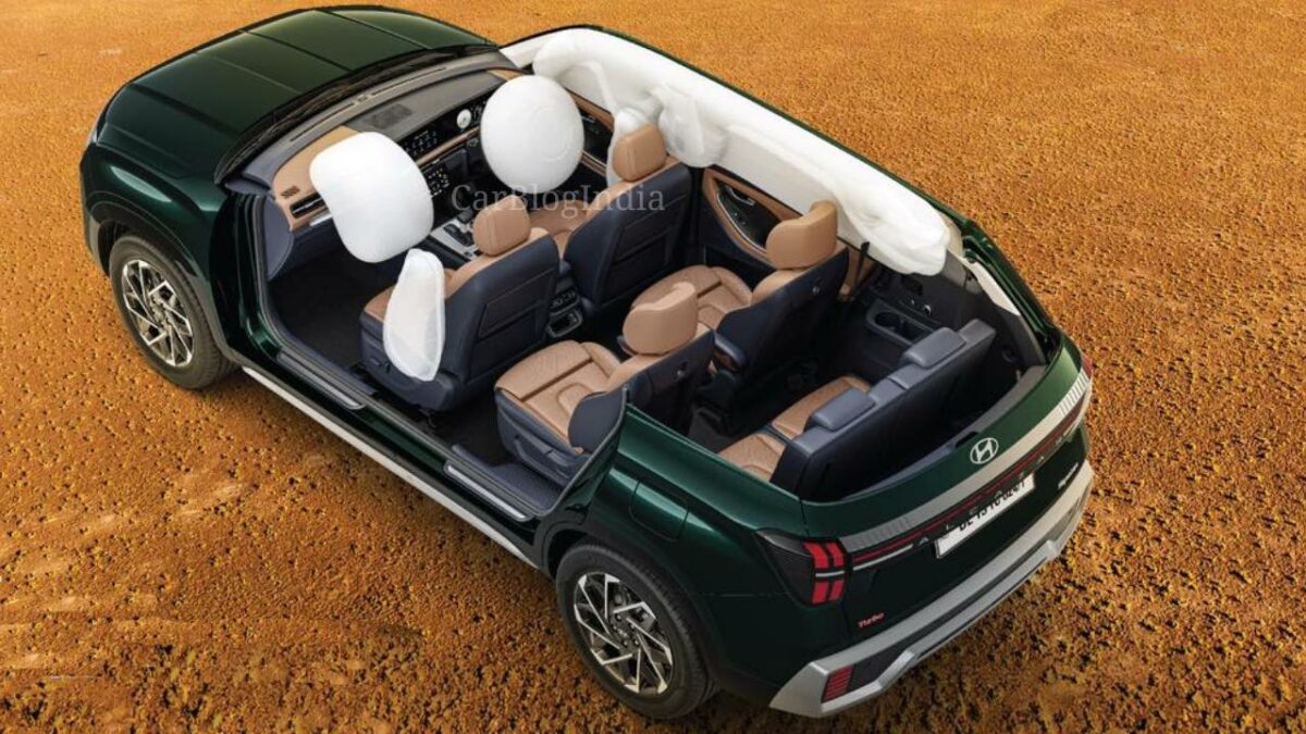 2024 Hyundai Alcazar Facelift Interior-6-Airbags