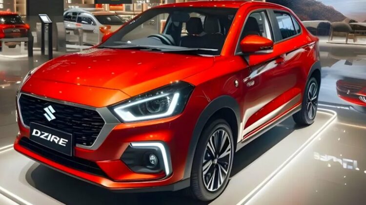 New 2024 Maruti Dzire Rendering - Front Three Quarters