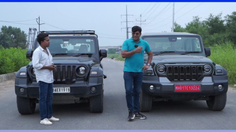 Mahindra Thar 4x4 vs Thar Roxx Drag Race