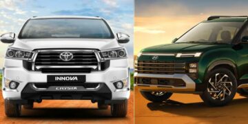 New Hyundai Alcazar vs Toyota Innova Crysta Prices Specs Features Design Comparison
