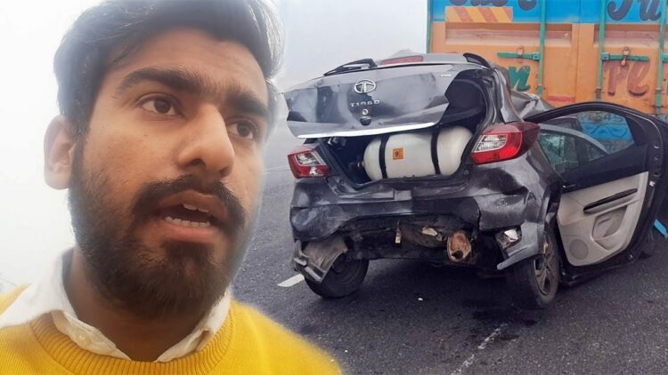 Tata Tiago iCNG Muti-Car Collision