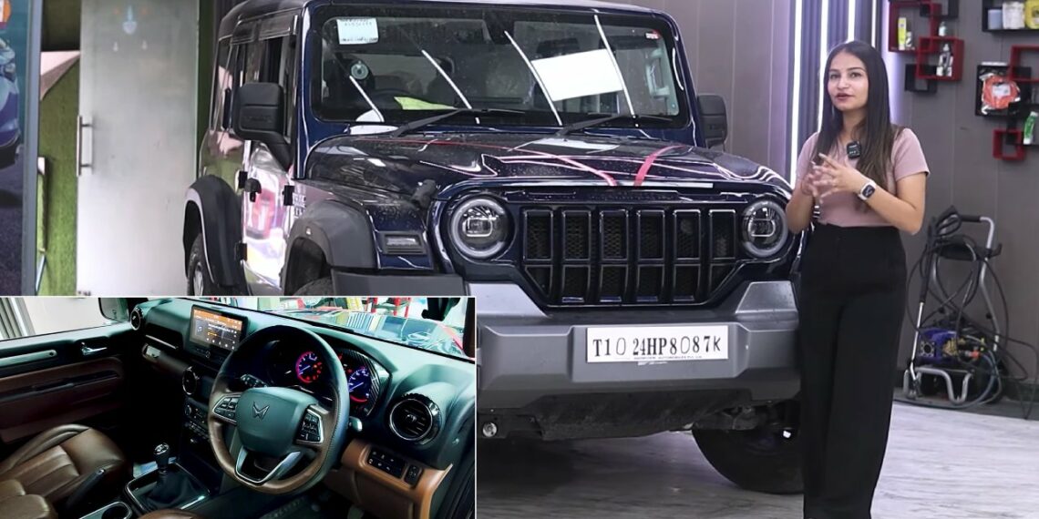 Mahindra Thar Roxx Modified Interior and Exterior
