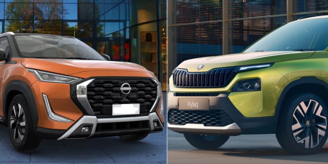 New Skoda Kylaq vs Nissan Magnite Specs Features Prices Design Dimensions Comparison