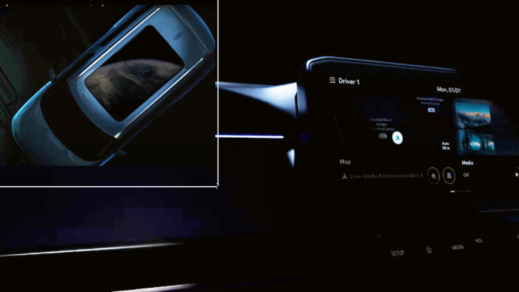 Kia Syros Panoramic Sunroof, Touchscreen Infotainment Teaser